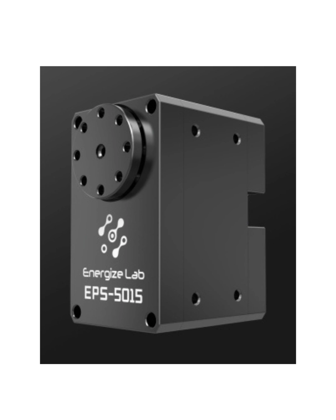 Energize Lab EPS-5015 brushless DC servo motor front angle