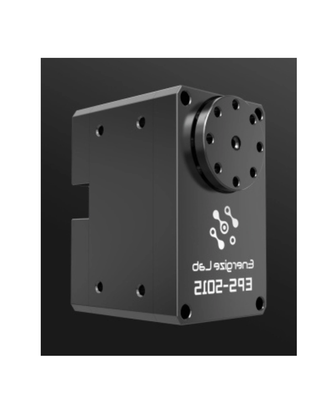 Energize Lab EPS-5015 brushless smart servo rear mounting view