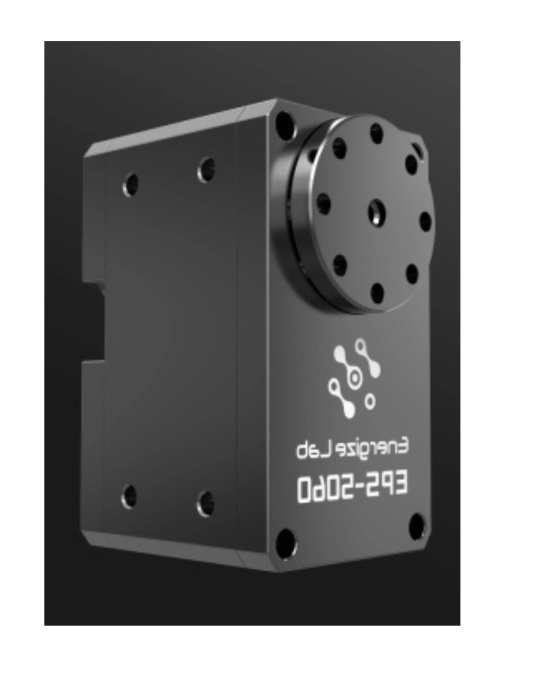Energize Lab EPS-5060 smart servo rear mounting view