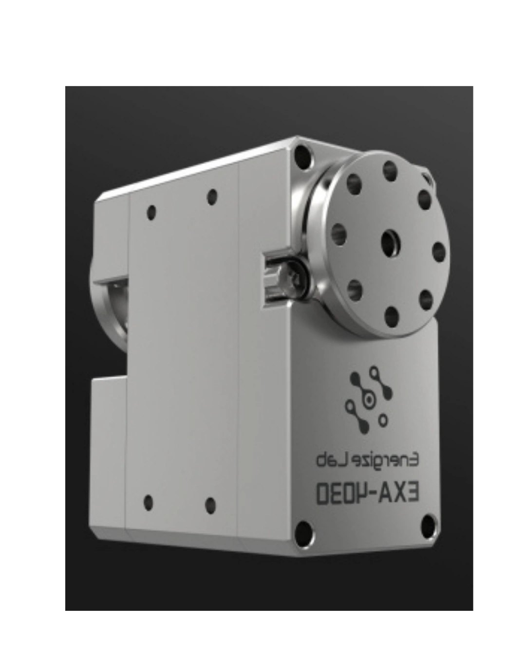 Energize Lab EXA-4030 servo motor rear angle view