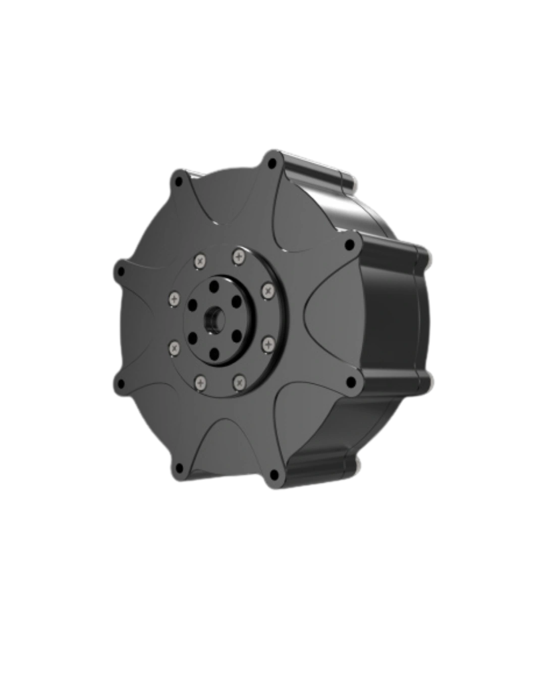 EXT-6006 High-Speed Brushless Servo Motor disc-shaped housing front angle