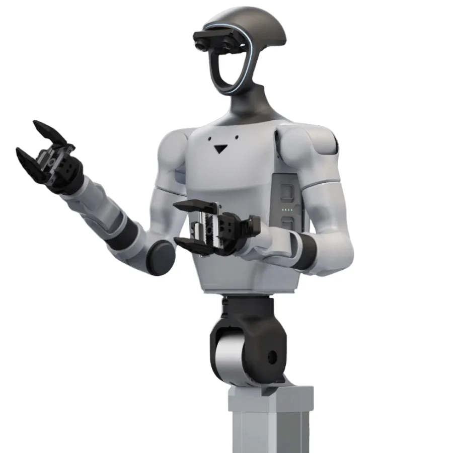 Unitree G1-D dual 7-DoF arms with adaptive grippers