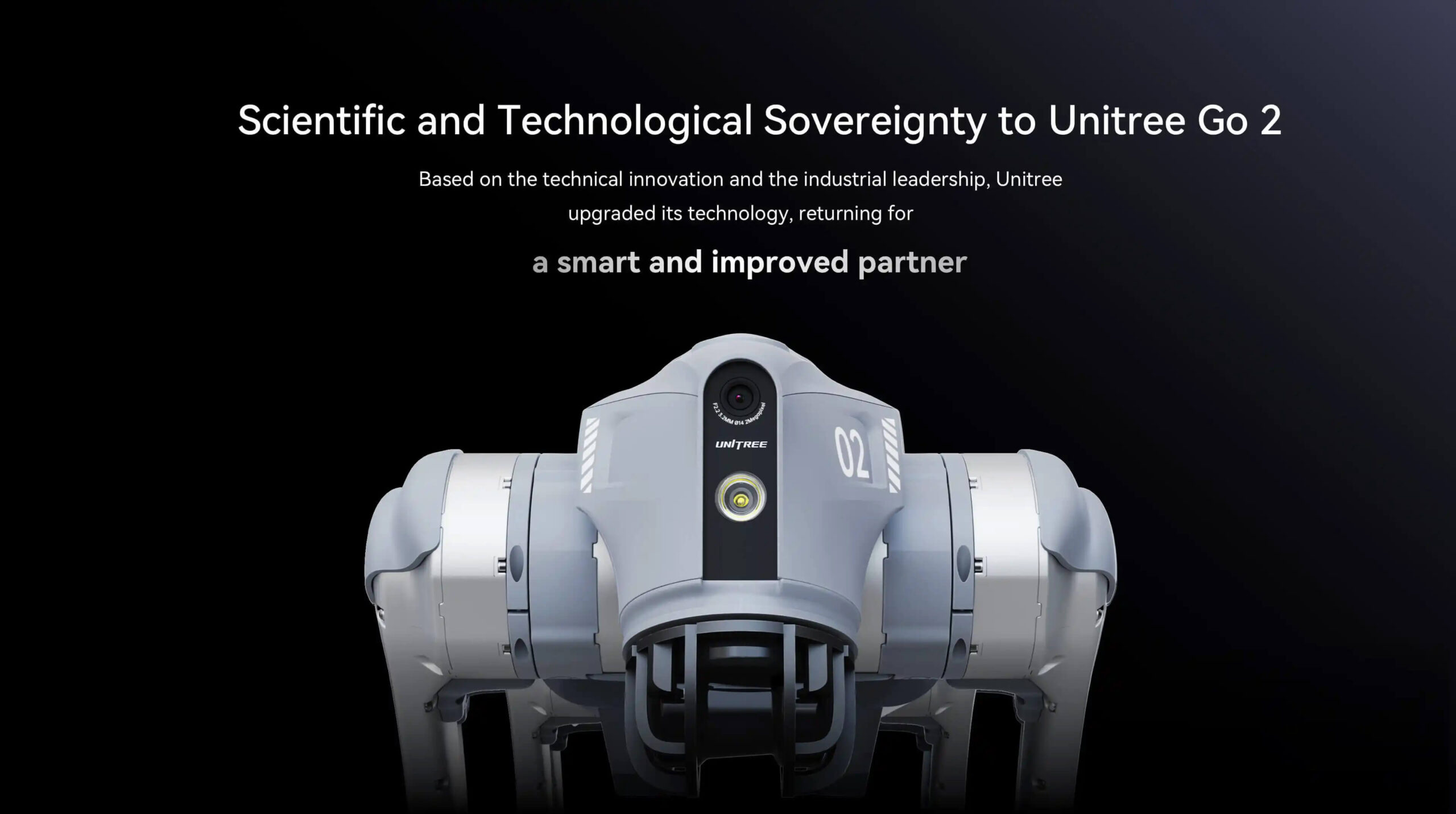 Unitree Go2 Ent-U2 dual camera and searchlight module