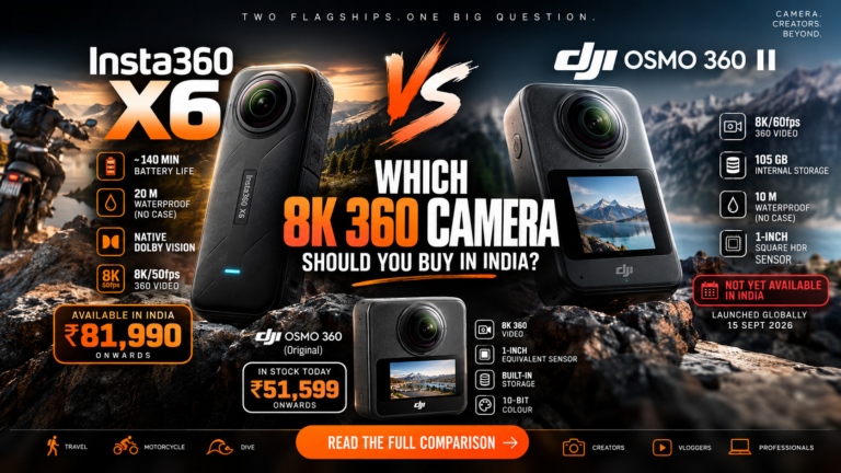 Osmo 360 II vs Insta360 X6: Which 8K 360 Camera Should You Buy in India?