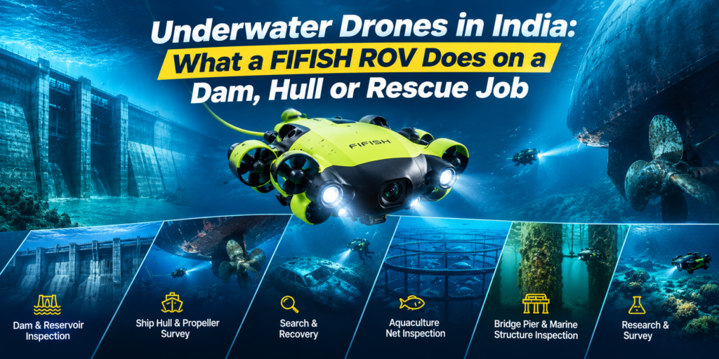 Underwater Drones in India: What a FIFISH ROV Does on a Dam, Hull or Rescue Job