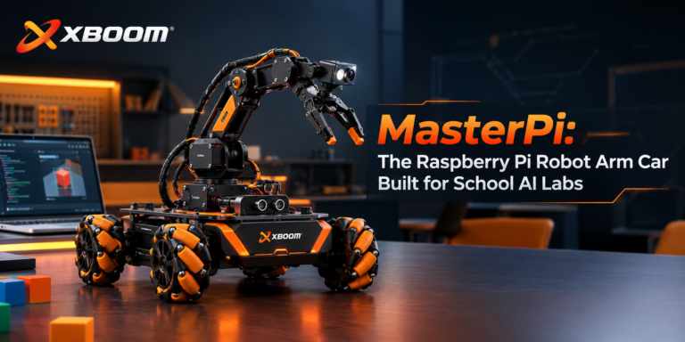 MasterPi: The Raspberry Pi Robot Arm Car Built for School AI Labs