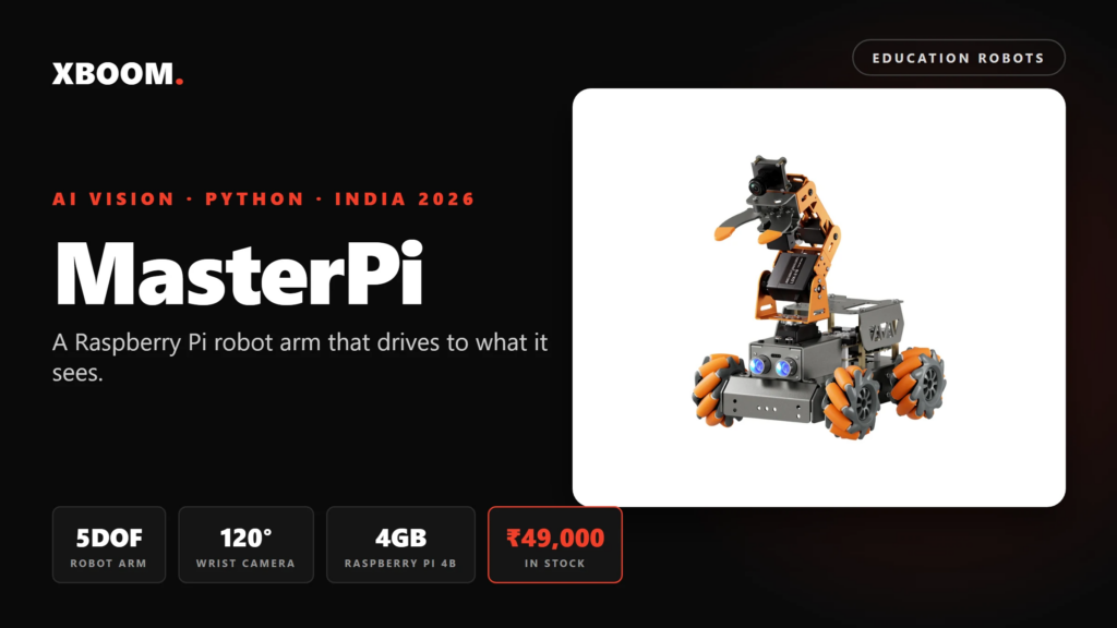 MasterPi: The Raspberry Pi Robot Arm Car
