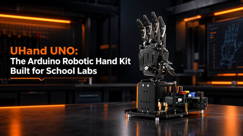 UHand UNO: The Arduino Robotic Hand Kit Built for School Labs